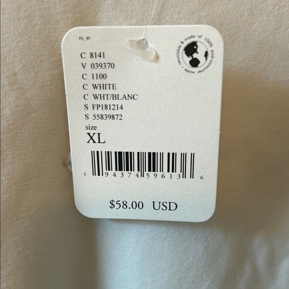 Free people White Plunge V-Neck Sleeveless Bodysuit XL - Picture 7 of 7